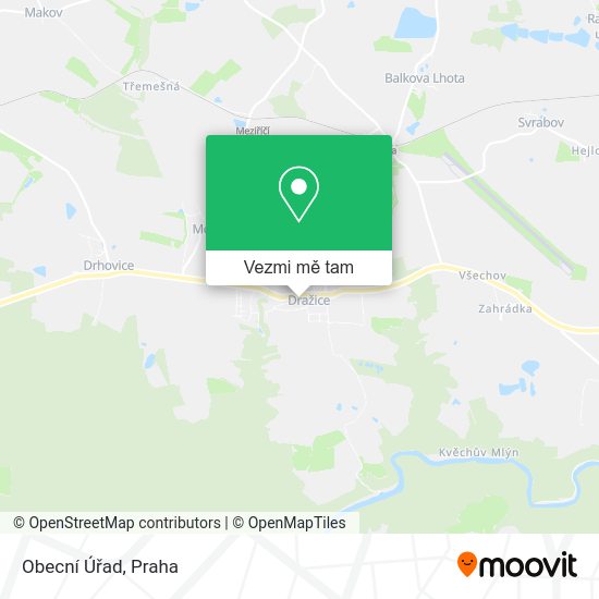 Obecní Úřad mapa