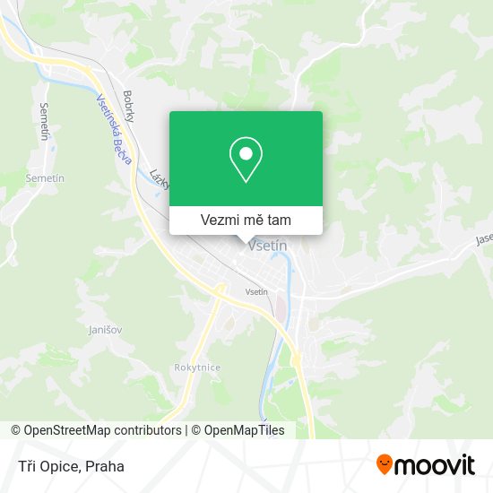 Tři Opice mapa