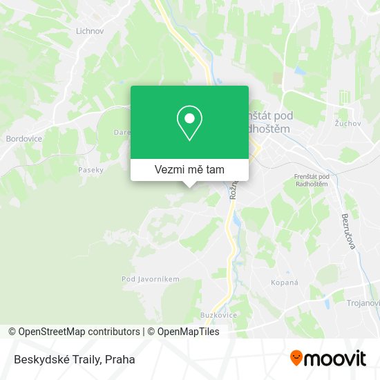 Beskydské Traily mapa