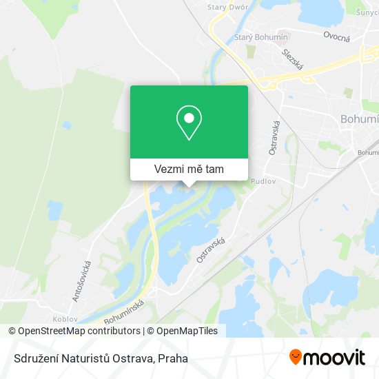 Sdružení Naturistů Ostrava mapa