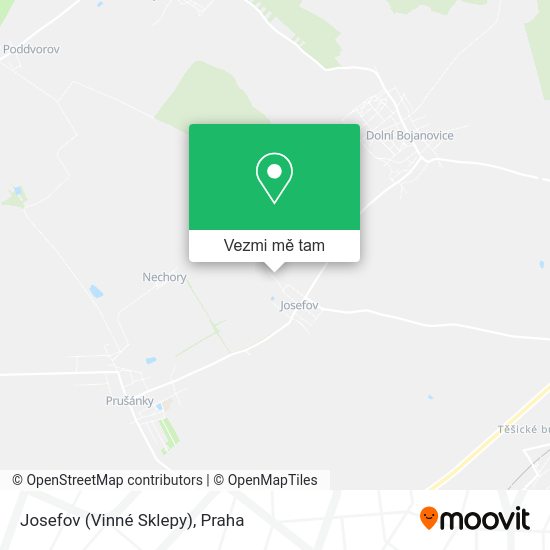 Josefov (Vinné Sklepy) mapa