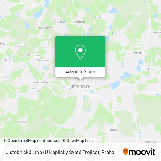 Jistebnická Lípa (U Kapličky Svaté Trojice) mapa