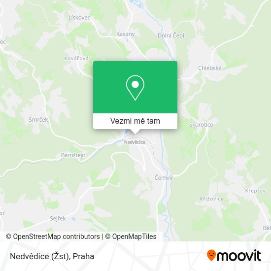 Nedvědice (Žst) mapa