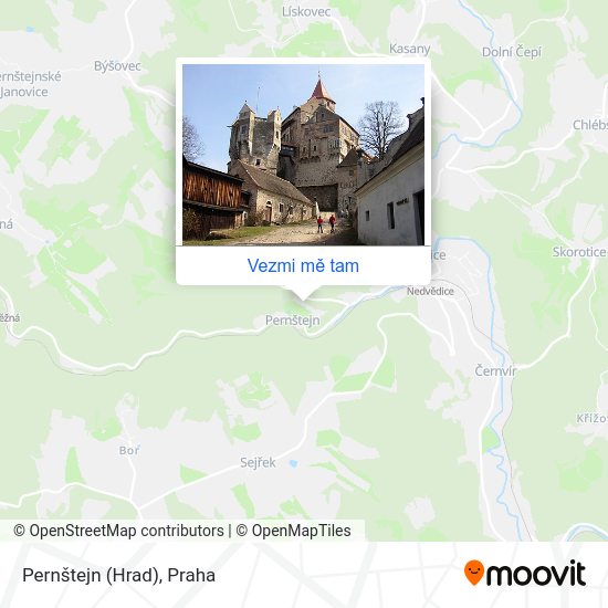 Pernštejn (Hrad) mapa