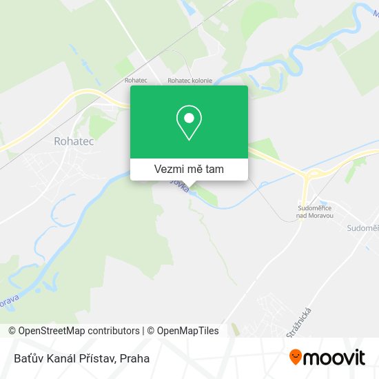 Baťův Kanál Přístav mapa