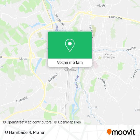 U Hambáče 4 mapa