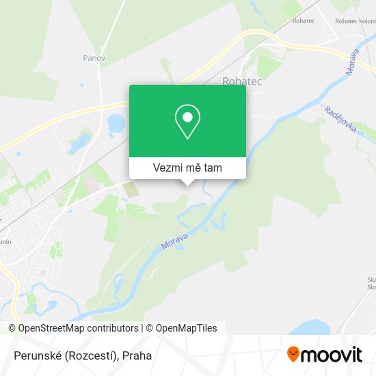 Perunské (Rozcestí) mapa