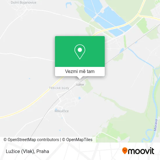 Lužice (Vlak) mapa