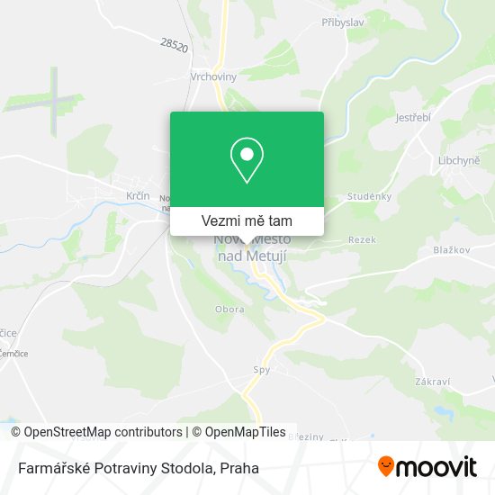 Farmářské Potraviny Stodola mapa