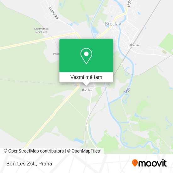 Boří Les Žst. mapa