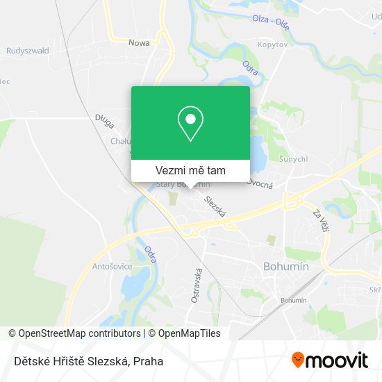 Dětské Hřiště Slezská mapa