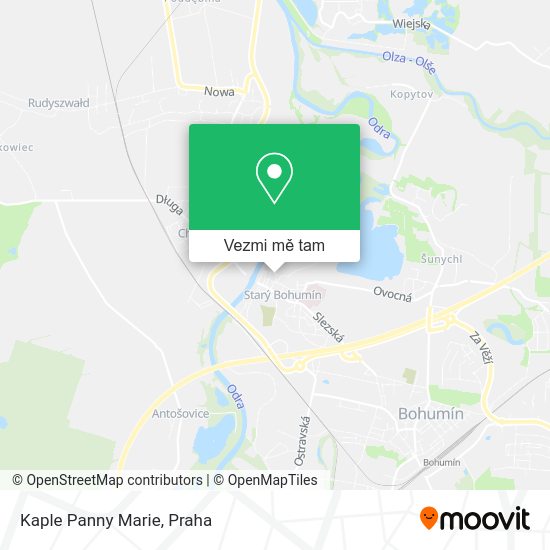 Kaple Panny Marie mapa