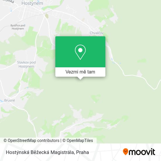 Hostýnská Běžecká Magistrála mapa