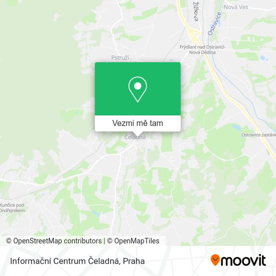 Informační Centrum Čeladná mapa