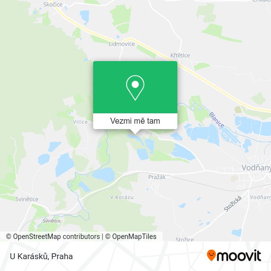 U Karásků mapa