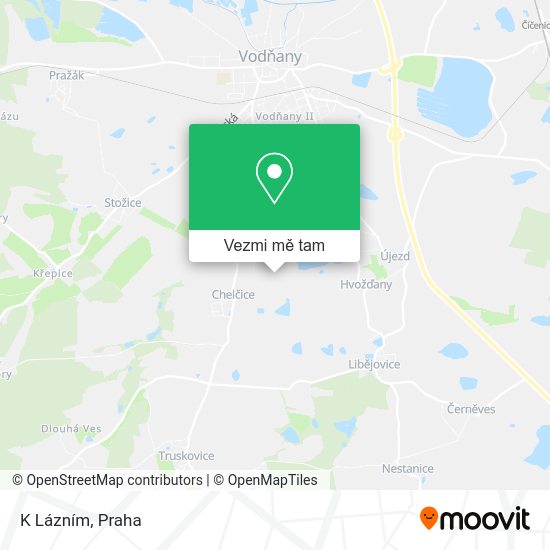 K Lázním mapa
