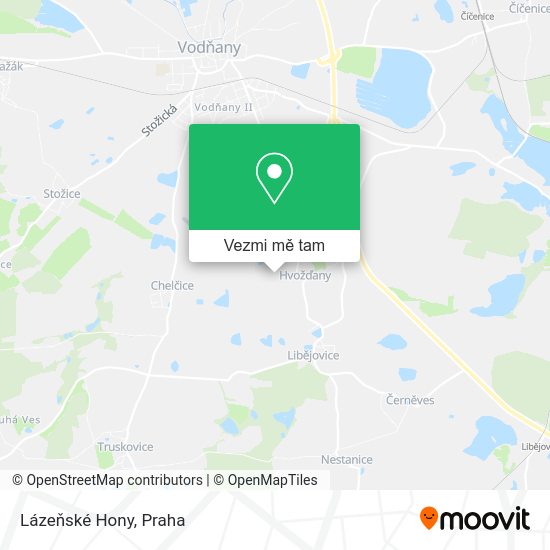 Lázeňské Hony mapa