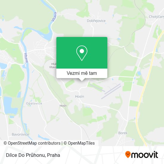 Dílce Do Průhonu mapa