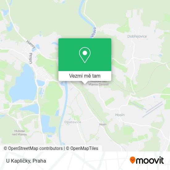 U Kapličky mapa