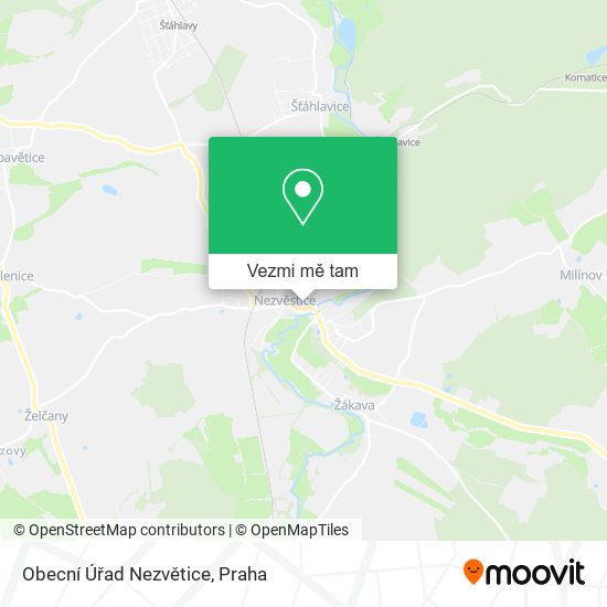 Obecní Úřad Nezvětice mapa