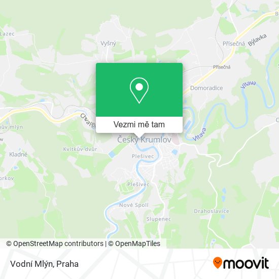 Vodní Mlýn mapa