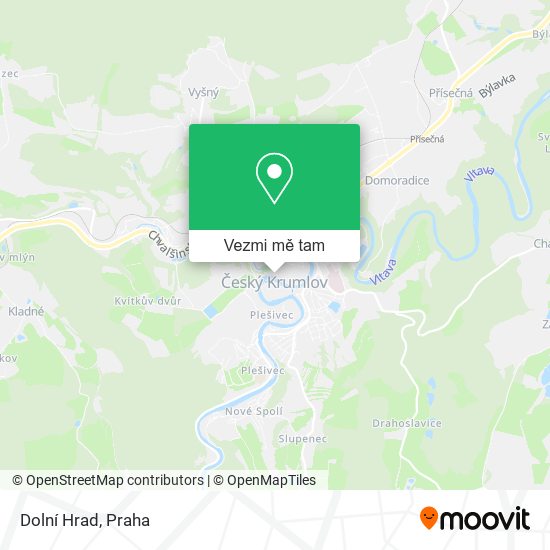 Dolní Hrad mapa