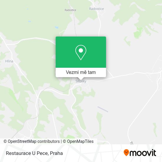 Restaurace U Pece mapa