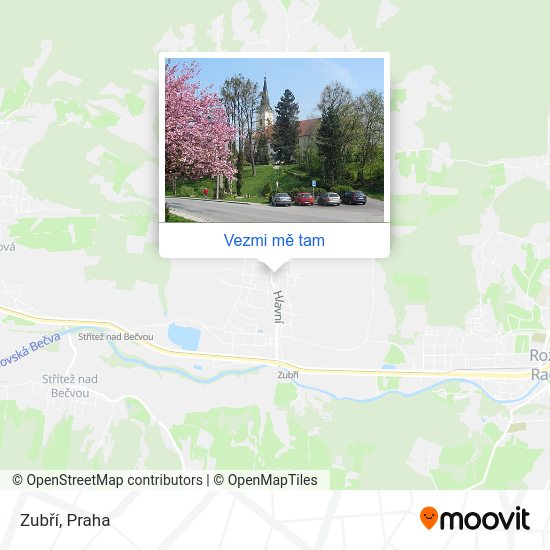 Zubří mapa