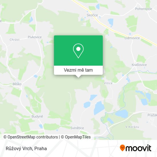 Růžový Vrch mapa