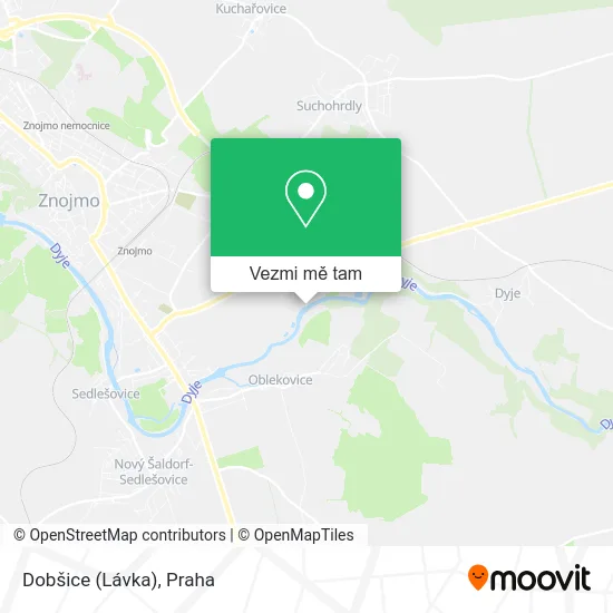 Dobšice (Lávka) mapa
