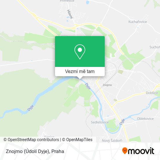 Znojmo (Údolí Dyje) mapa
