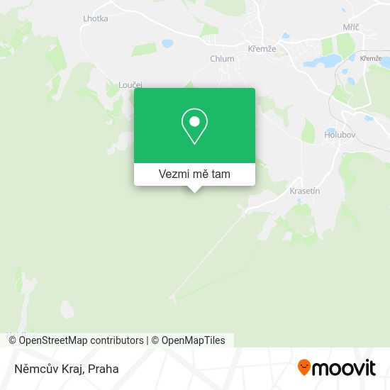Němcův Kraj mapa