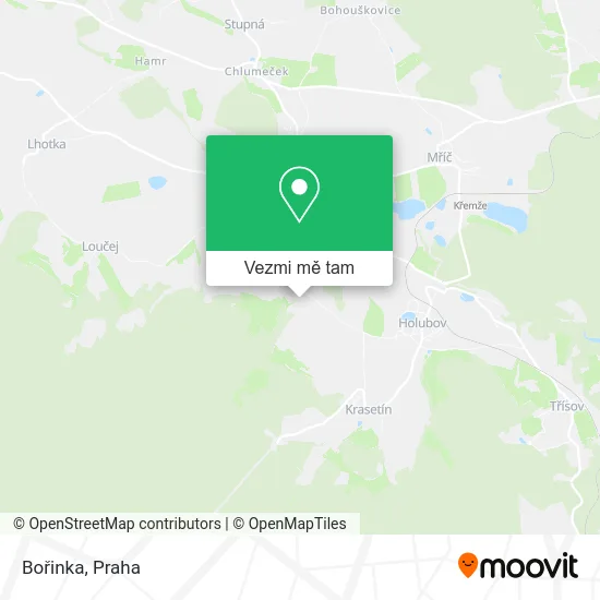 Bořinka mapa