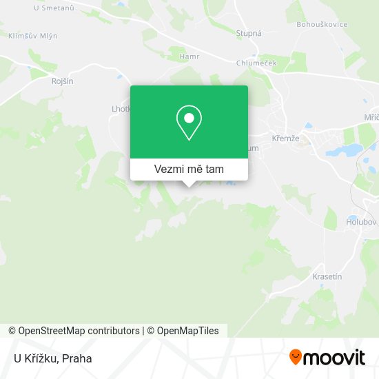 U Křížku mapa