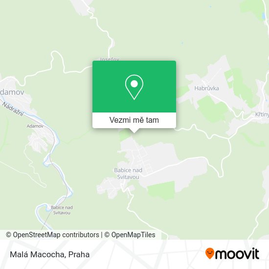 Malá Macocha mapa