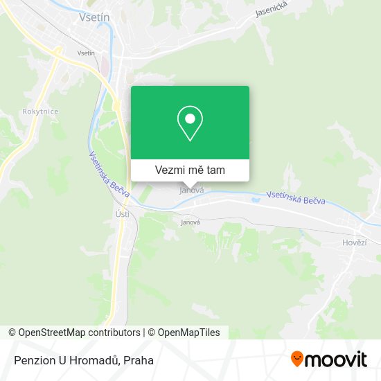 Penzion U Hromadů mapa