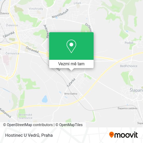Hostinec U Vedrů mapa