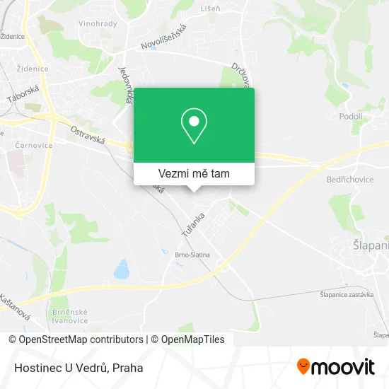 Hostinec U Vedrů mapa