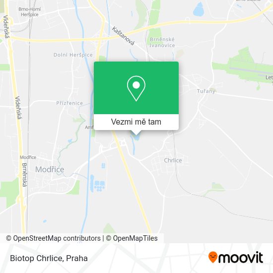 Biotop Chrlice mapa