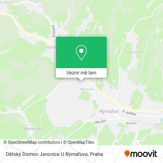 Dětský Domov Janovice U Rýmařova mapa