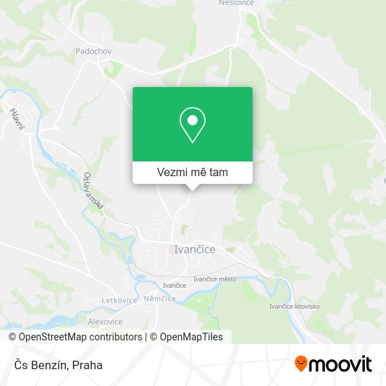 Čs Benzín mapa