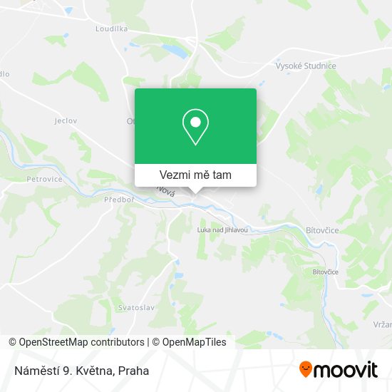 Náměstí 9. Května mapa