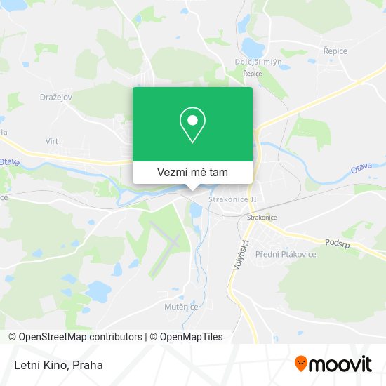 Letní Kino mapa