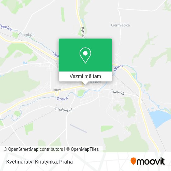 Květinářství Kristýnka mapa
