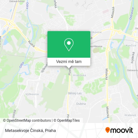 Metasekvoje Čínská mapa