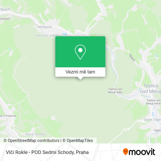 Vlčí Rokle - POD Sedmi Schody mapa