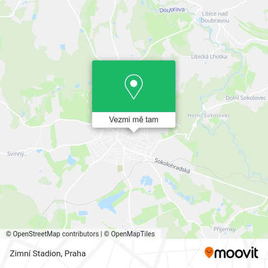 Zimní Stadion mapa