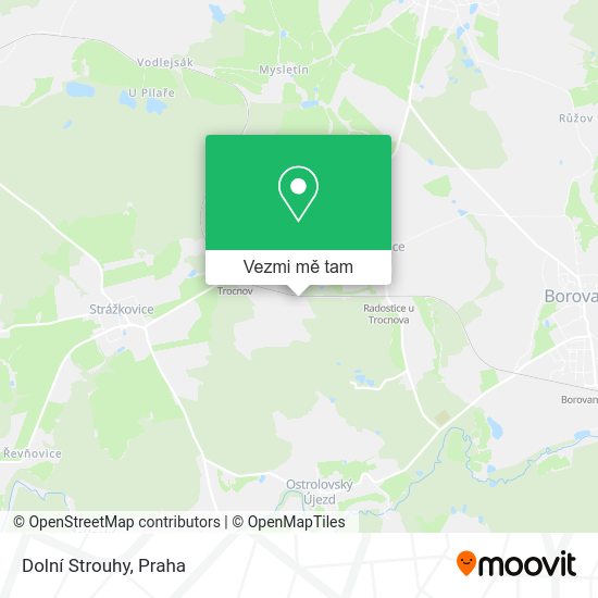 Dolní Strouhy mapa