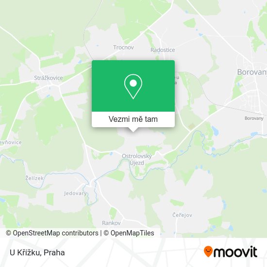 U Křížku mapa