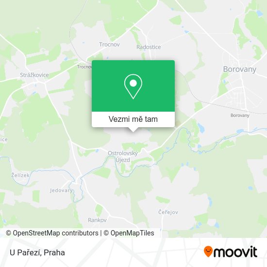 U Pařezí mapa
